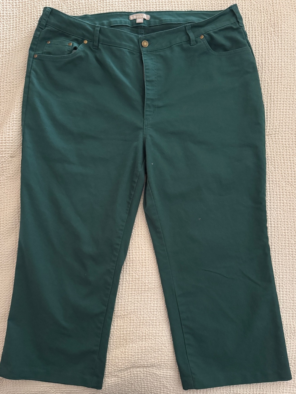 Plus Emerald Wide Leg Capris